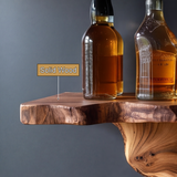 Ashenvale Live Edge Handcrafted Floating Wine Shelf SPA209955 - Timberustic Floating Wine Shelf