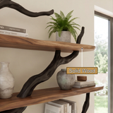 Ashgrove Handcrafted Solid Wood Floating Tree Bookshelf