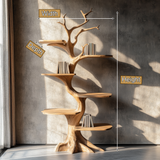 Ashgrove Handcrafted Solid Wood Tree Bookshelf - Timberustic Tree Bookshelf