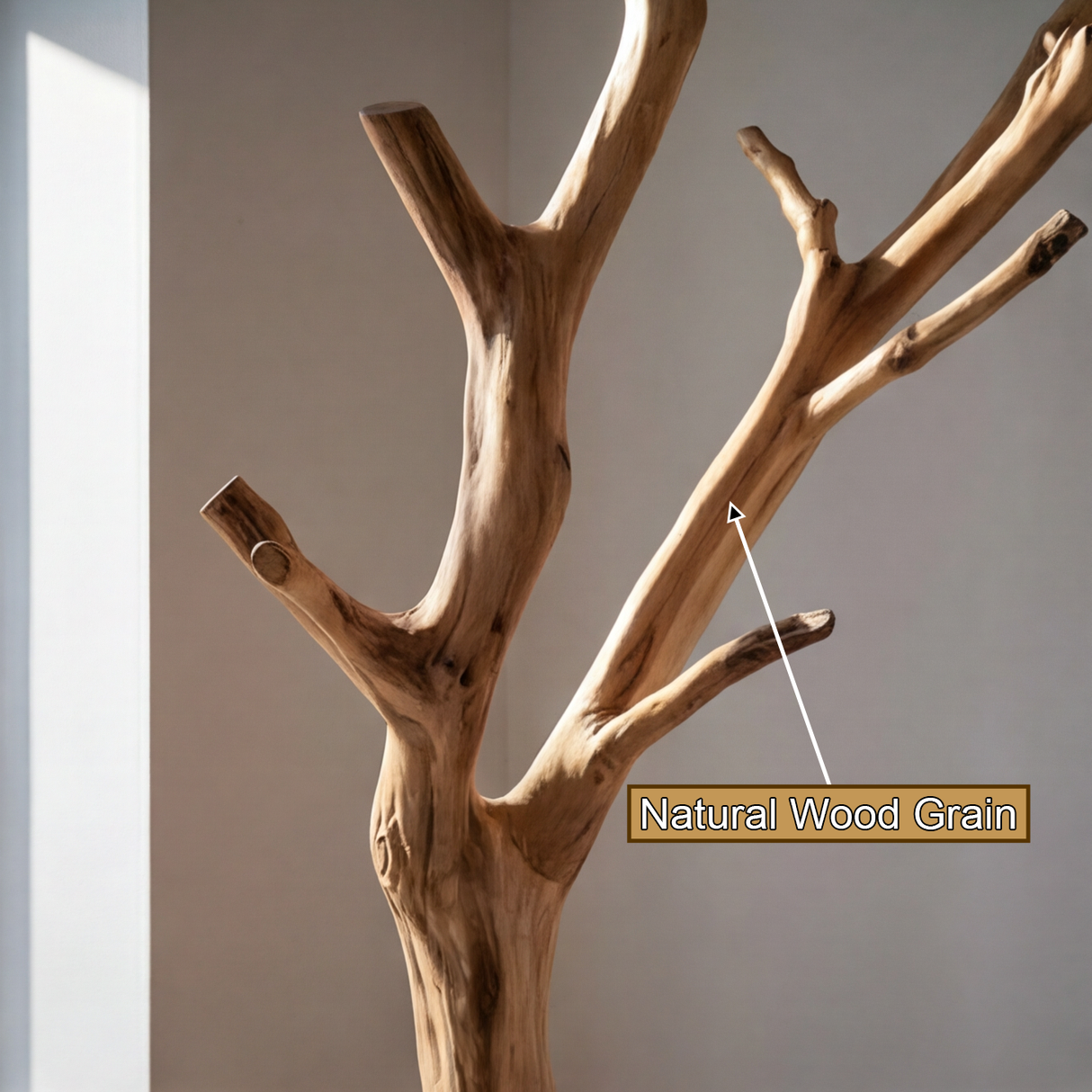 Ashgrove Sculpted Solid Wood Tree Coat Rack - Timberustic Tree Coat Rack