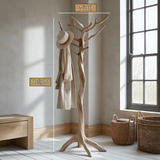 Astergrove Sculpted Solid Wood Tree Coat Rack - Timberustic Tree Coat Rack