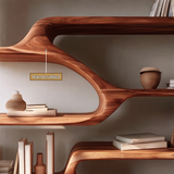 Asterion Handcrafted Solid Wood Bookshelf