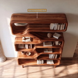 Asterion Handcrafted Solid Wood Bookshelf