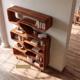 Asterion Handcrafted Solid Wood Bookshelf