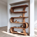 Asteron Handcrafted Solid Wood Bookshelf - Timberustic Bookshelf