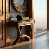 Asterwyn Sculpted Solid Wood Console Table SPA893549