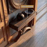 Asterwyn Sculpted Solid Wood Console Table SPA893549