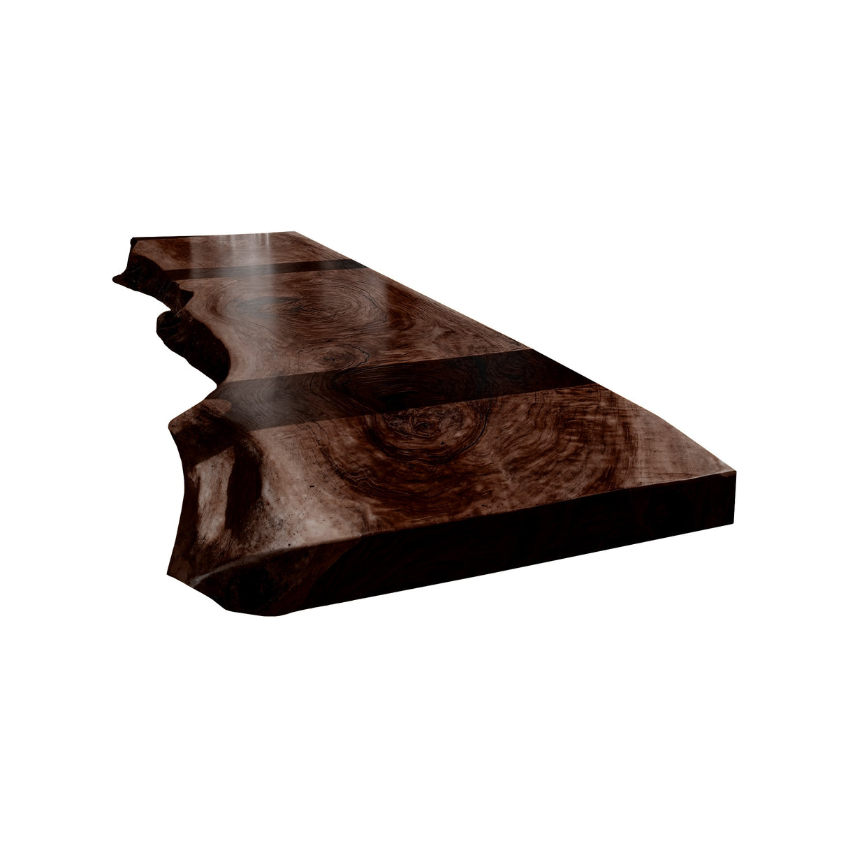 Auralis Live Edge Solid Wood Floating Desk