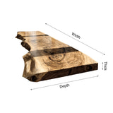 Auralis Live Edge Solid Wood Floating Desk