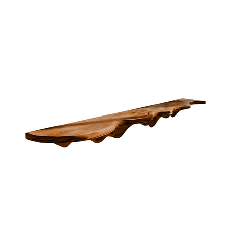 Auralis Live Edge Solid Wood Floating Shelf