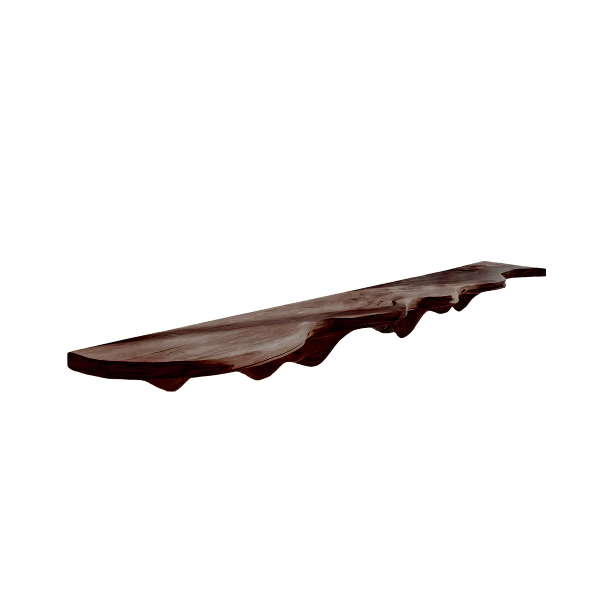Auralis Live Edge Solid Wood Floating Shelf