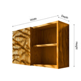 Auralis Sculpted Solid Wood Floating Bathroom Cabinet - Timberustic Floating Bathroom Cabinet