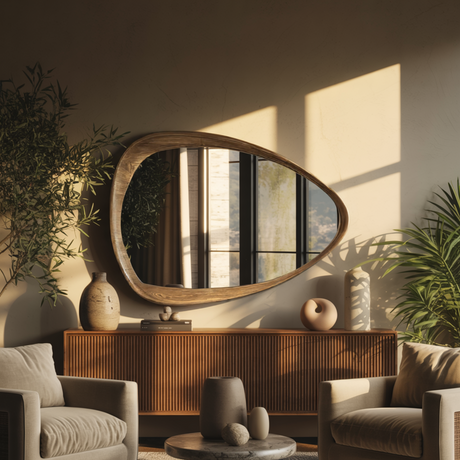 Auralis Solid Wood Frame Mirror