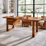 Auralith Handcrafted Live Edge Solid Wood Desk with Drawers Brown - Timberustic Desk With Drawers
