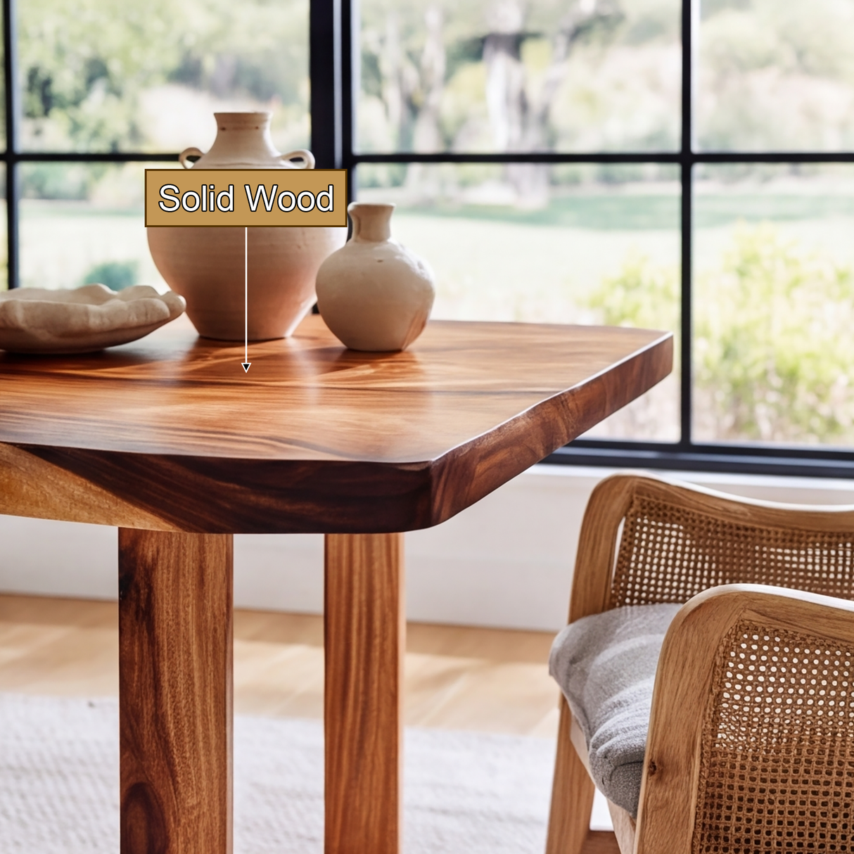 Auralith Handcrafted Live Edge Solid Wood Desk with Drawers - Timberustic Desk With Drawers