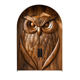 Auralith Handcrafted Solid Wood Arched Double Doors Brown - Timberustic Door