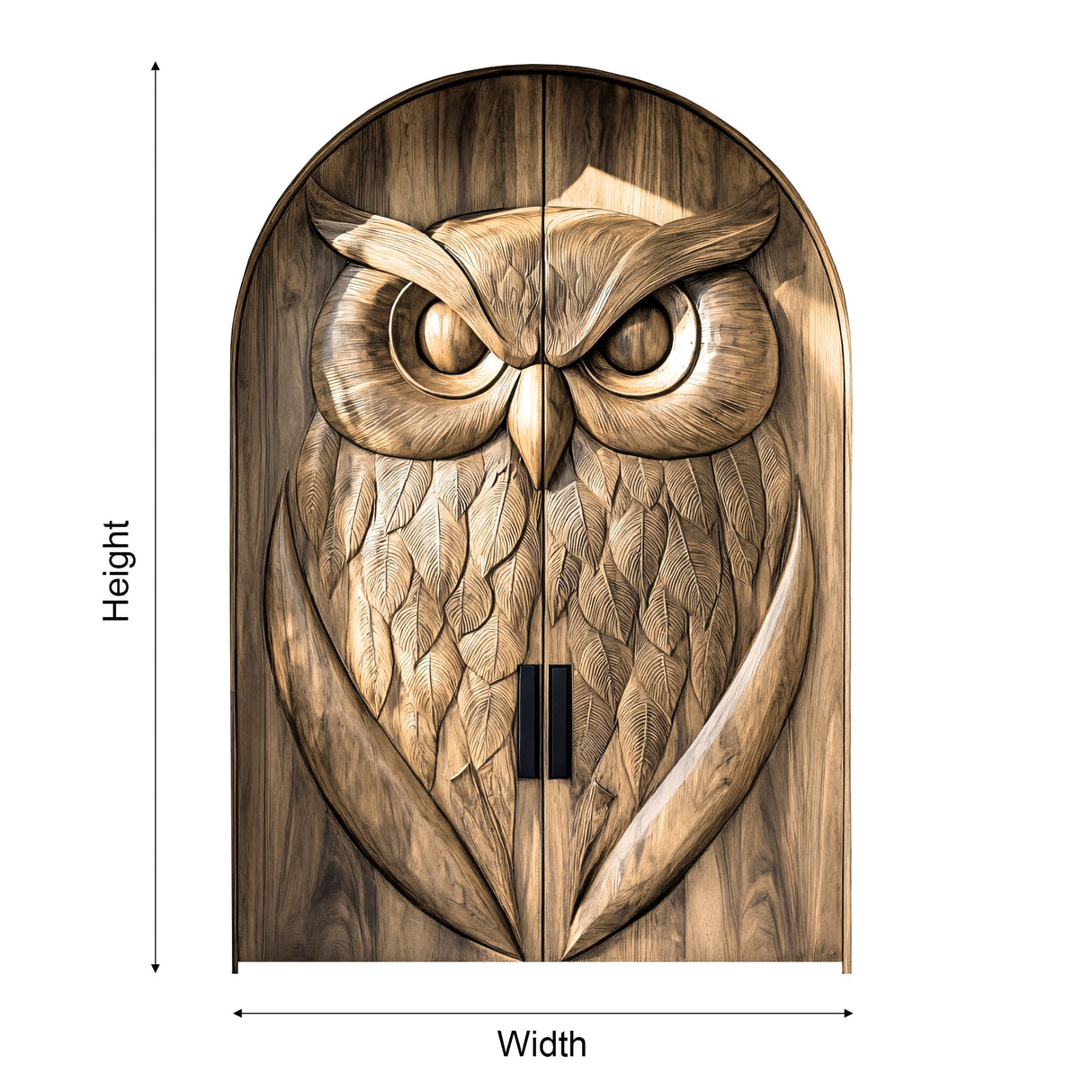 Auralith Handcrafted Solid Wood Arched Double Doors - Timberustic Door