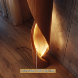Auralith Sculpted Integrated LED Wood Floor Lamp - Timberustic Floor Lamp