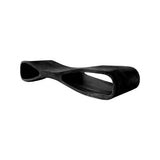 Aurea Flow-Form Sculptural Solid Wood Bench Black - Timberustic Bench