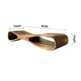 Aurea Flow-Form Sculptural Solid Wood Bench - Timberustic Bench
