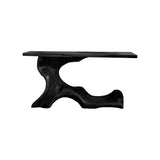 Aurea Flow Sculptural Solid Wood Console Table