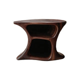 Aurea Loop Sculptural Solid Wood Record Player Stand