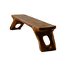 Aurea Organic Modern Solid Wood Bench