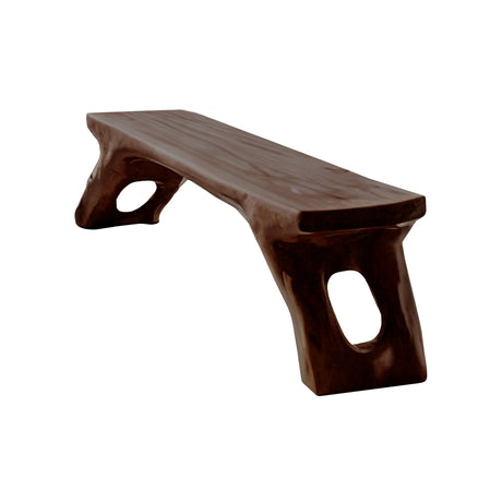 Aurea Organic Modern Solid Wood Bench