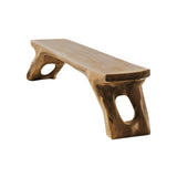 Aurea Organic Modern Solid Wood Bench