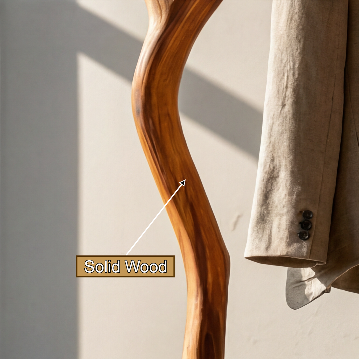 Virelith Sculpted Solid Wood Tree Coat Rack - Timberustic Tree Coat Rack