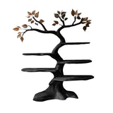 Aurelgrove Handcrafted Solid Wood Tree Bookshelf