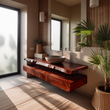 Aurelia Floating Live Edge Bathroom Vanity