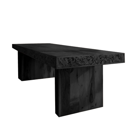 Aurelia Handcrafted Solid Wood Dining Table Black - Timberustic Dining Table