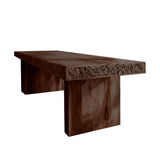 Aurelia Handcrafted Solid Wood Dining Table Dark Walnut - Timberustic Dining Table