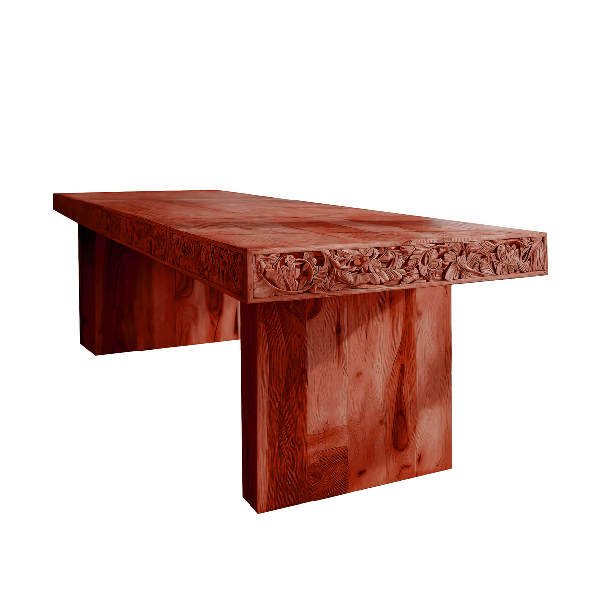 Aurelia Handcrafted Solid Wood Dining Table Mahogany - Timberustic Dining Table