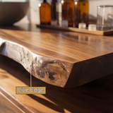Aurelia Live Edge Floating Bathroom Vanity with Drawers - Timberustic Floating Bathroom Vanity With Drawers