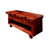 Aurelia Live Edge Solid Wood Freestanding Bathroom Vanity with Drawers Mahogany - Timberustic Freestanding Bathroom Vanity with Drawers