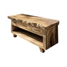 Aurelia Live Edge Solid Wood Freestanding Bathroom Vanity with Drawers Natural Oak - Timberustic Freestanding Bathroom Vanity with Drawers