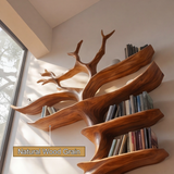 Aurelian Rise Handcrafted Solid Wood Tree Bookshelf - Timberustic Tree Bookshelf