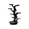 Aurelian Sculpted Solid Wood Tree-Inspired Cat Tree Shelf Black - Timberustic Tree-Inspired Cat Tree Shelf