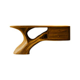 Aurelin Arc Handcrafted Wood Console Table