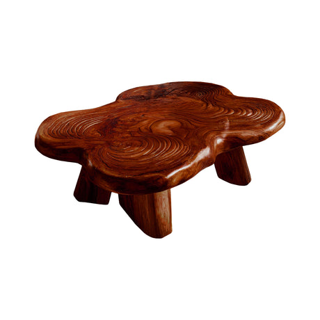Aurelin Bloom III Solid Wood Hand Carved Coffee Table