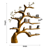 Aurelin Bloom II Solid Wood Tree Bookshelf