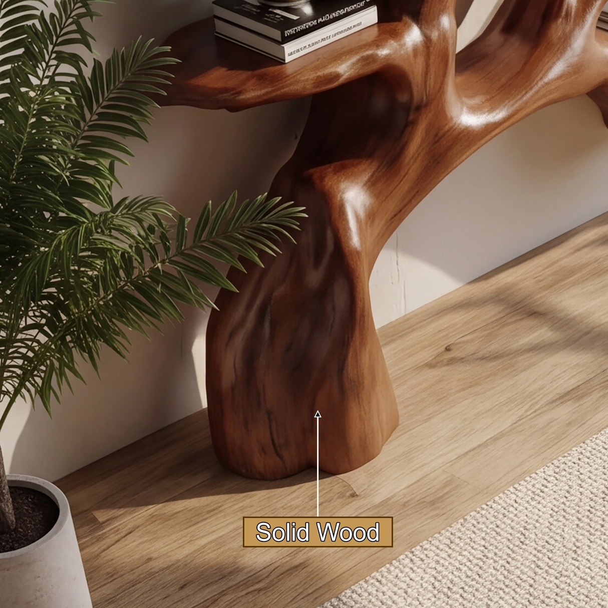 Aurelin Bloom II Solid Wood Tree Bookshelf - Timberustic Tree Bookshelf