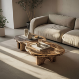Aurelin Bloom IV Solid Wood Organic Coffee Table