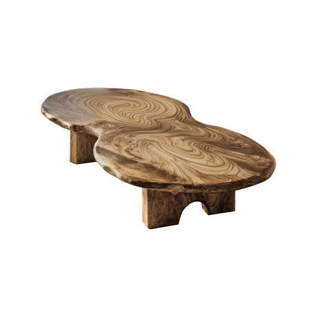 Aurelin Bloom IV Solid Wood Organic Coffee Table