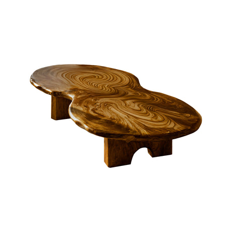 Aurelin Bloom IV Solid Wood Organic Coffee Table