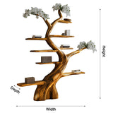 Aurelin Bloom Solid Wood Tree Bookshelf