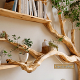 Aurelin Bloom Wall-Mounted Tree Bookshelf - Timberustic Tree Bookshelf