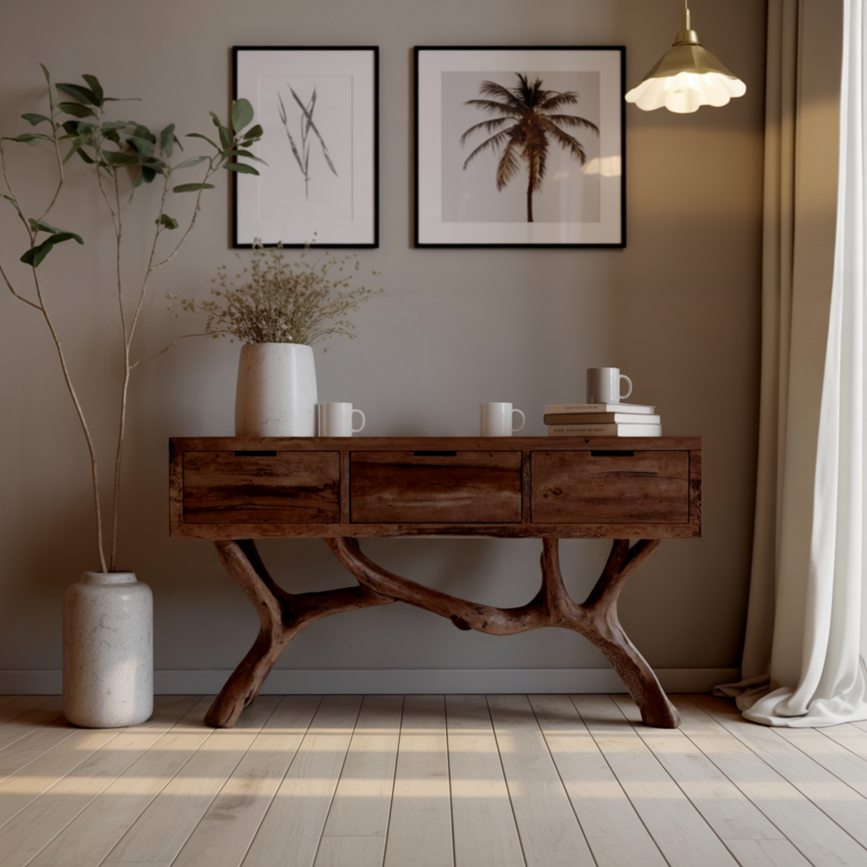 Aurelin Branch Solid Wood Console Table